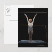 Gymnastik 2 postkarte (Vorne/Hinten)