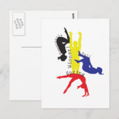 Gymnastik 365 postkarte (Vorne/Hinten)