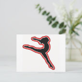 Gymnastik 3 postkarte (Stehend Vorderseite)