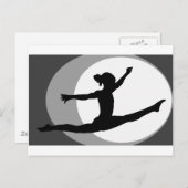 Gymnastik 4 postkarte (Vorne/Hinten)