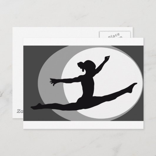 Gymnastik 4 postkarte (Vorne/Hinten)