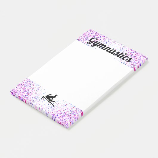 Gymnastik 4" x 6" Post-It-Notes Post-it Klebezettel (angewinkelt)