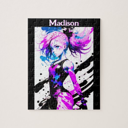 Gymnastik Abstrakt Spirit of the Gymnast Custom Puzzle (Vertikal)