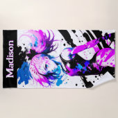 Gymnastik Abstrakt Spirit of the Gymnast Custom Strandtuch (Vorderseite)