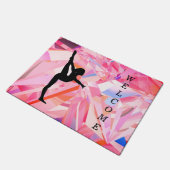 Gymnastik Abstrakt Willkommenstürme Fußmatte (Schrägansicht)