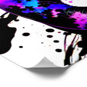 Gymnastik Abstrakter Geist des Gymnastes Poster (Ecke)