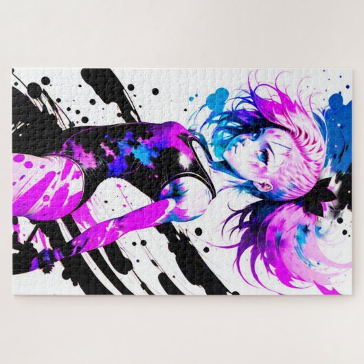 Gymnastik Abstrakter Geist des Gymnastes Puzzle (Horizontal)