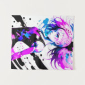 Gymnastik Abstrakter Geist des Gymnastes Wandteppich (Vorderseite (Horizontal))