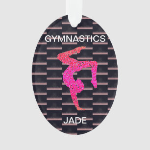 Gymnastik Acrylschmuck personalisiert. Ornament