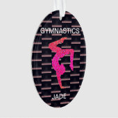 Gymnastik Acrylschmuck personalisiert. Ornament (Vorderseite)