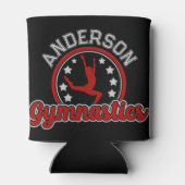 Gymnastik ADD NAME Gymnast Vault Floor Athlete Dosenkühler (Rückseite)