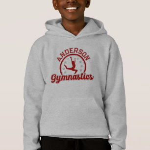 Gymnastik ADD NAME Gymnast Vault Floor Athlete Hoodie