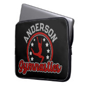 Gymnastik ADD NAME Gymnast Vault Floor Athlete Laptopschutzhülle (Vorderseite Links)