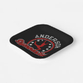 Gymnastik ADD NAME Gymnast Vault Floor Athlete Pappteller (Gewinkelt)