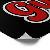 Gymnastik ADD NAME Gymnast Vault Floor Athlete Poster (Ecke)