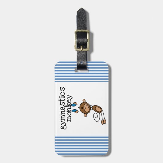 Gymnastik-Affe Gepäckanhänger (Vorderseite vertikal)