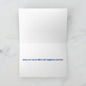 Gymnastik Afrikanisches Girl Gymnast Geburtstag Karte (Innenseite)