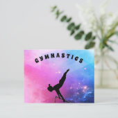 Gymnastik Akademie für Studenten Urlaub Postkarte (Stehend Vorderseite)