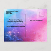 Gymnastik Akademie für Studenten Urlaub Postkarte (Rückseite)