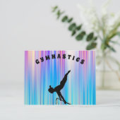 Gymnastik Akademie für Studenten Urlaub Postkarte (Stehend Vorderseite)