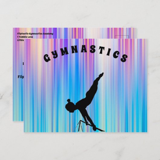 Gymnastik Akademie für Studenten Urlaub Postkarte (Vorne/Hinten)