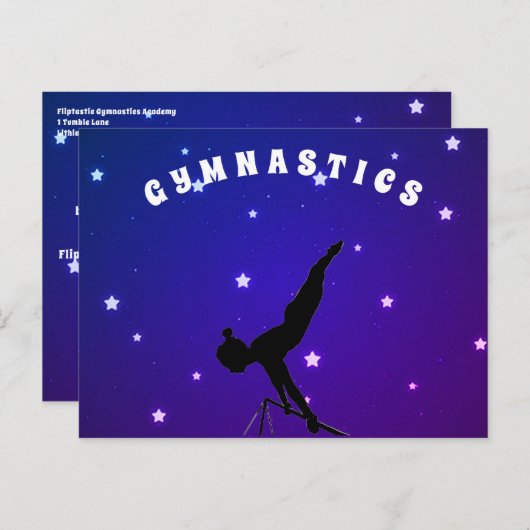 Gymnastik Akademie für Studenten Urlaub Postkarte (Vorne/Hinten)