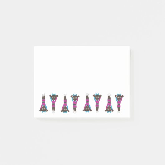 Gymnastik Akrobatik Tanzlehrer Gymnastiktrainer Post-it Klebezettel (Vorderseite)