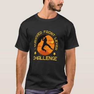 Gymnastik an der Vorderseite getuscht T-Shirt