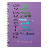 Gymnastik (Änderungsname) Notizblock (Vorderseite)