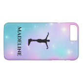 Gymnastik Apple iPhone Case - Personalisieren mit/ (Rückseite (Horizontal))
