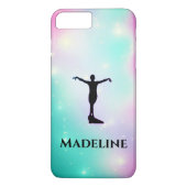 Gymnastik Apple iPhone Case - Personalisieren mit/ (Rückseite)