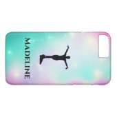 Gymnastik Apple iPhone Case - Personalisieren mit/ (Rückseite (Horizontal))