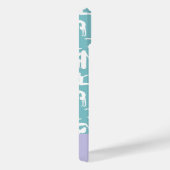 Gymnastik Aquamarin Individuelle Name Girlie Case-Mate iPhone Hülle (Rückseite / Rechts)