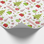 Gymnastik-Art des Weihnachtsfestlichen Feiertags Geschenkpapier (Ecke)