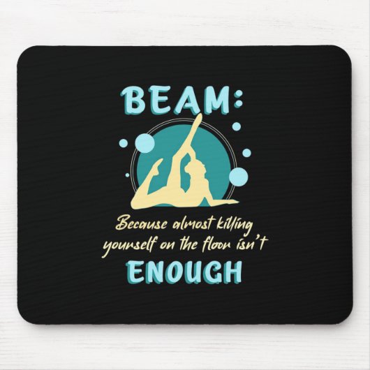 Gymnastik auf dem Boden Mousepad (Vorne)