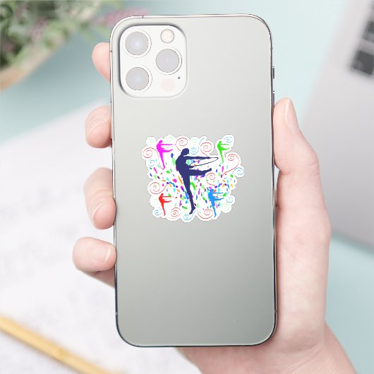 Gymnastik Aufkleber (Telefon)