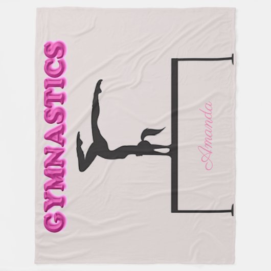 Gymnastik Balance Beam Fleecedecke (Vorderseite)