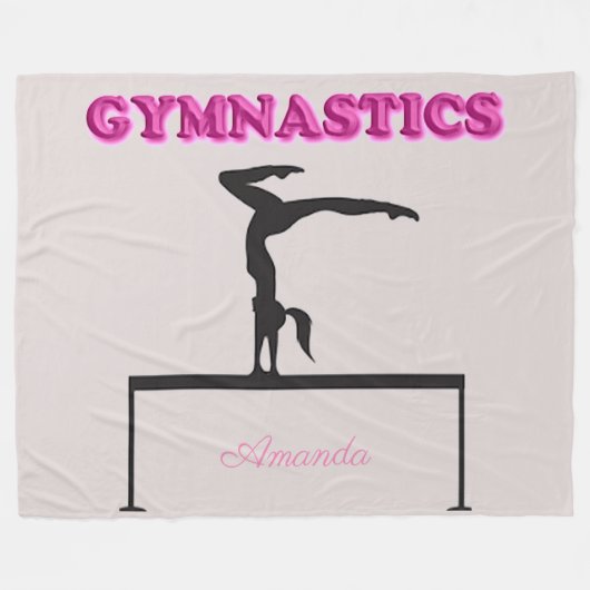 Gymnastik Balance Beam Fleecedecke (Vorderseite (Horizontal))