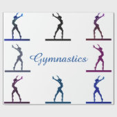 Gymnastik Balance Beam Geschenkpapier (Flach)