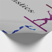 Gymnastik Balance Beam Geschenkpapier (Ecke)