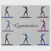 Gymnastik Balance Beam Geschenkpapier (Flach)