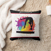 Gymnastik Balance Beam Paint Spritzer Kissen (Decke)