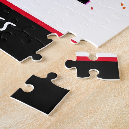 Gymnastik Balance Beam Paint Spritzer Puzzle (Seite)