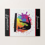 Gymnastik Balance Beam Paint Spritzer Puzzle (Horizontal)