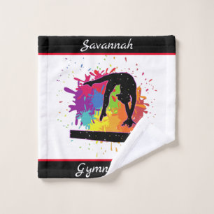 Gymnastik Balance Beam Paint Spritzer Waschlappen