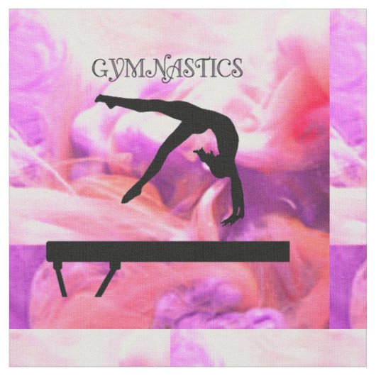 Gymnastik Balance Beam Pastell Stoff (Nahaufnahme)
