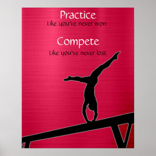 Gymnastik / Balanceposter Poster