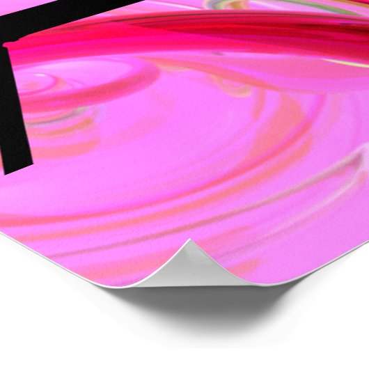 Gymnastik Beam Bold Abstrakt Custom Poster (Ecke)