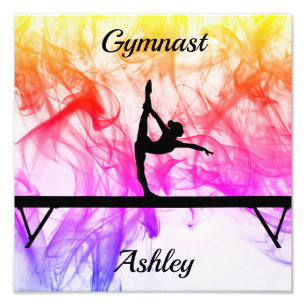 Gymnastik Beam Bold Abstrakte Custom Foto Print