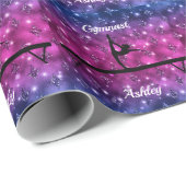 Gymnastik Beam Glam Geschenkpapier (Rolleneckpunkt)